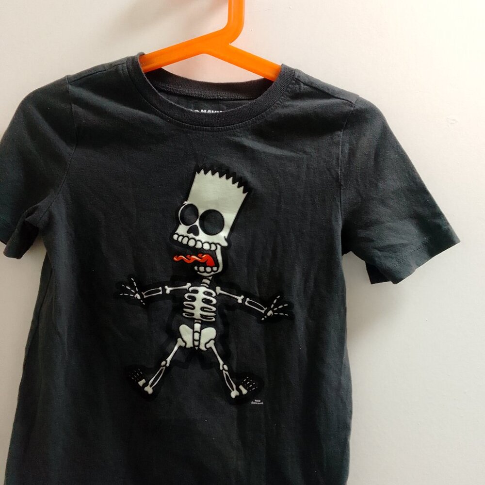 "Old Navy", "The Simpsons", Bart Simpson Boys Short Sleeved T-Shirt